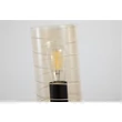 Veioza Searchlight Broughton metal, sticla, negru, chihlimbar, E27, 60W - EU82329AM