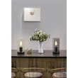 Veioza Searchlight Broughton metal, sticla, negru, fumuriu, E27, 60W - EU82329SM