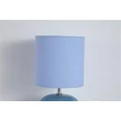 Veioza Searchlight Fete sticla, textil, albastru, E27, 60W - EU85474AZ