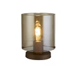 Veioza Searchlight SWEDEN metal, sticla, maro, chihlimbar,E27 - EU88913-1MO