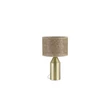 Veioza Searchlight Pheobe metal, rattan, auriu, maro, E27, 40W - EU89745GO