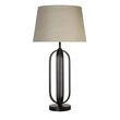 Veioza Searchlight Chic metal, textil, negru, bej, E27, 60W - EU91101NA