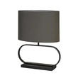 Veioza Searchlight Sleek metal, textil, bronz, gri, E27, 60W - EU92101GY