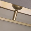 Veioza Searchlight Sleek metal, textil, bronz, gri, E27, 60W - EU92102GY