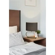 Veioza Searchlight Sleek metal, textil, bronz, gri, E27, 60W - EU92102GY