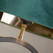Veioza Searchlight Elegant metal, textil, negru, verde, E27, 60W - EU93101EM