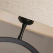 Veioza Searchlight Elegant metal, textil, negru, bej, E27, 60W - EU93101NA