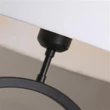 Veioza Searchlight Elegant metal, textil, negru, alb, E27, 60W - EU93101WH
