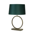 Veioza Searchlight Elegant metal, textil, bronz, verde, E27, 60W - EU93102EM