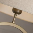 Veioza Searchlight Elegant metal, textil, bronz, bej, E27, 60W - EU93102NA