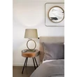 Veioza Searchlight Elegant metal, textil, bronz, bej, E27, 60W - EU93102NA