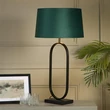Veioza Searchlight Modish metal, textil, negru, verde, E27, 60W - EU94101EM