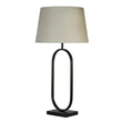 Veioza Searchlight Modish metal, textil, negru, bej, E27, 60W - EU94101NA