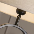 Veioza Searchlight Modish metal, textil, negru, bej, E27, 60W - EU94101NA