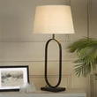 Veioza Searchlight Modish metal, textil, negru, bej, E27, 60W - EU94101NA