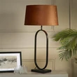 Veioza Searchlight Modish metal, textil, negru, portocaliu, E27, 60W - EU94101OR