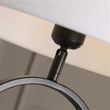 Veioza Searchlight Modish metal, textil, negru, alb, E27, 60W - EU94101WH
