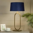 Veioza Searchlight Modish metal, textil, bronz, mov, E27, 60W - EU94102AZ