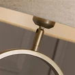 Veioza Searchlight Modish metal, textil, bronz, bej, E27, 60W - EU94102NA