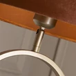 Veioza Searchlight Modish metal, textil, bronz, portocaliu, E27, 60W - EU94102OR