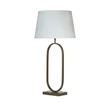 Veioza Searchlight Modish metal, textil, bronz, alb, E27, 60W - EU94102WH