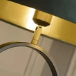 Lampadar Searchlight Modish metal, textil, negru, verde, E27, 60W - EU95101GR