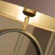 Lampadar Searchlight Modish metal, textil, negru, roz, E27, 60W - EU95101PI