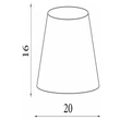 Abajur Searchlight textil, alb, B22, E14, E27 - SO701906