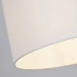 Abajur Searchlight textil, alb, B22, E14, E27 - SO701919