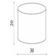 Abajur Searchlight textil, mov, B22, E14, E27 - SO701920