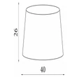 Abajur Searchlight textil, bej, B22, E14, E27 - SO701921