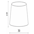 Abajur Searchlight textil, gri, B22, E14, E27 - SO701923