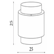Abajur Searchlight textil, gri, B22, E14, E27 - SO701926