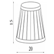 Abajur Searchlight textil, gri, B22, E14, E27 - SO701931