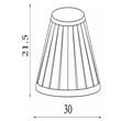 Abajur Searchlight textil, gri, B22, E14, E27 - SO701933