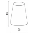 Abajur Searchlight textil, mov, B22, E14, E27 - SO701952