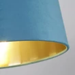 Abajur Searchlight textil, albastru, B22, E14, E27 - SO701953