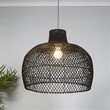 Abajur Searchlight rattan, negru, E14, E27 - SO701958