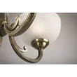 Aplica de perete HERBERT metal, sticla, bronz, alb, E27 - ARM015WL-02BZ