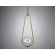 Pendul BUMBLE metal, sticla, alama, transparent, G9 - MOD054PL-01BS1