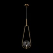 Pendul BUMBLE metal, sticla, alama, transparent, G9 - MOD054PL-01BS1