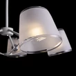 Pendul GINO metal, crom, alb, E14 - MOD111PL-05CH