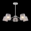 Pendul GINO metal, crom, alb, E14 - MOD111PL-05CH
