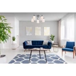 Plafoniera SOL metal, sticla, crom, alb, E14 - MOD131-CL-05-N