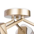 Plafoniera ISABELLA metal, sticla, auriu, E14 - MOD138CL-04MG