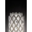 Lampadar Slamp CHARLOTTE metal, Cristalflex, Lentiflex, alb E27 - CHRF000WHT000BB000EU