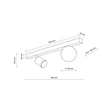Plafoniera TK Lighting VOX metal, sticla, negru, alb, GU10+G9 - TK-10000