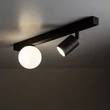 Plafoniera TK Lighting VOX metal, sticla, negru, alb, GU10+G9 - TK-10000