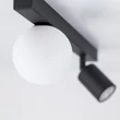 Plafoniera TK Lighting VOX metal, sticla, negru, alb, GU10+G9 - TK-10000