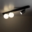 Plafoniera TK Lighting VOX metal, sticla, negru, alb, GU10+G9 - TK-10001